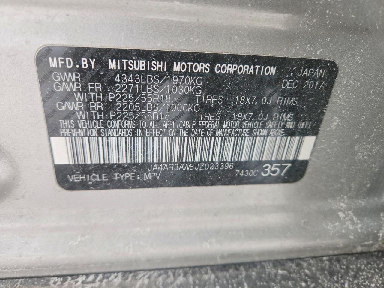 2018 Mitsubishi Outlander Sport Es - zdjęcie 13
