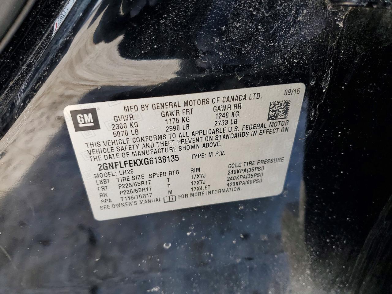 2016 Chevrolet Equinox Lt - zdjęcie 13