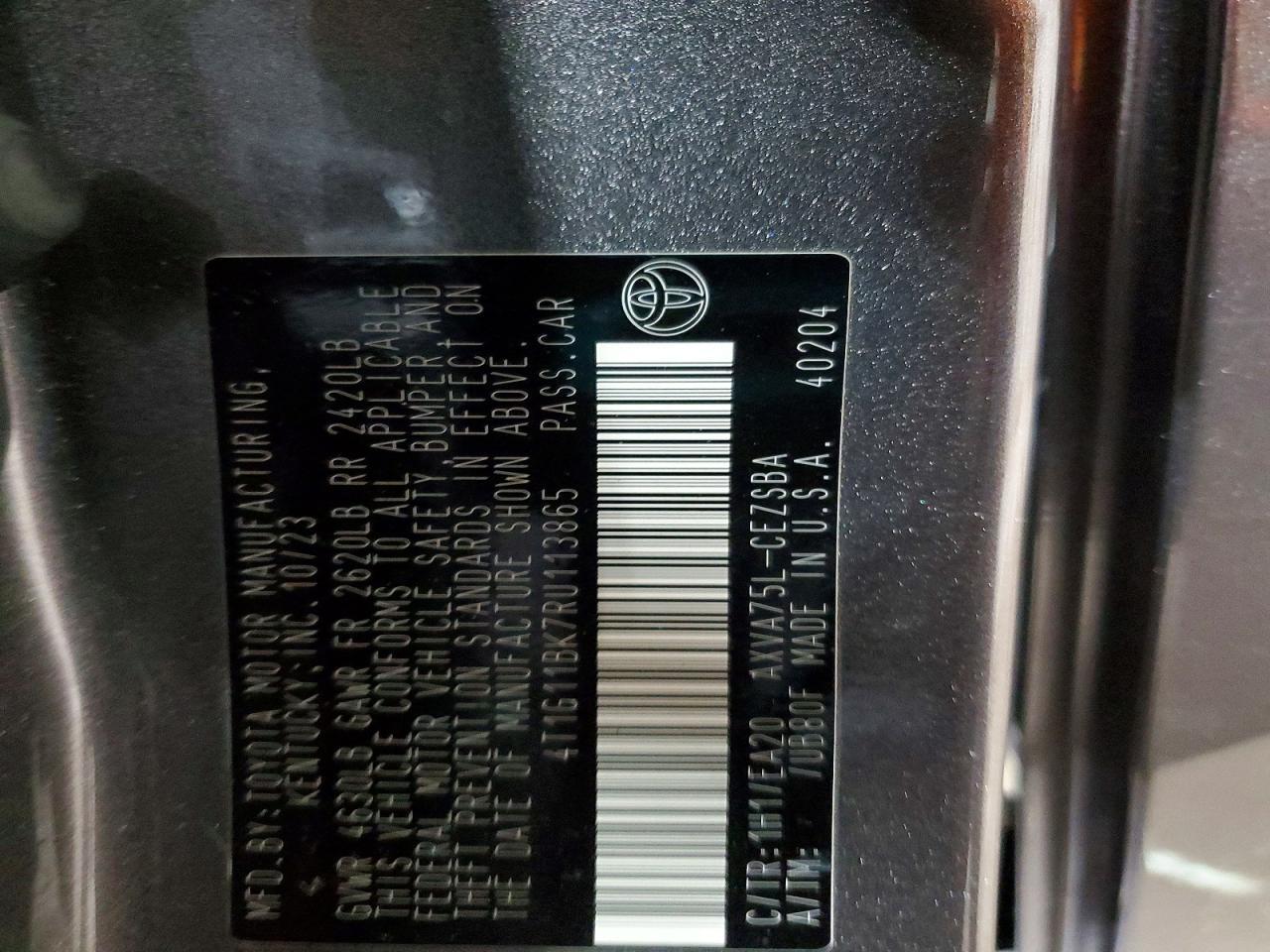 2024 Toyota Camry Se - zdjęcie 12