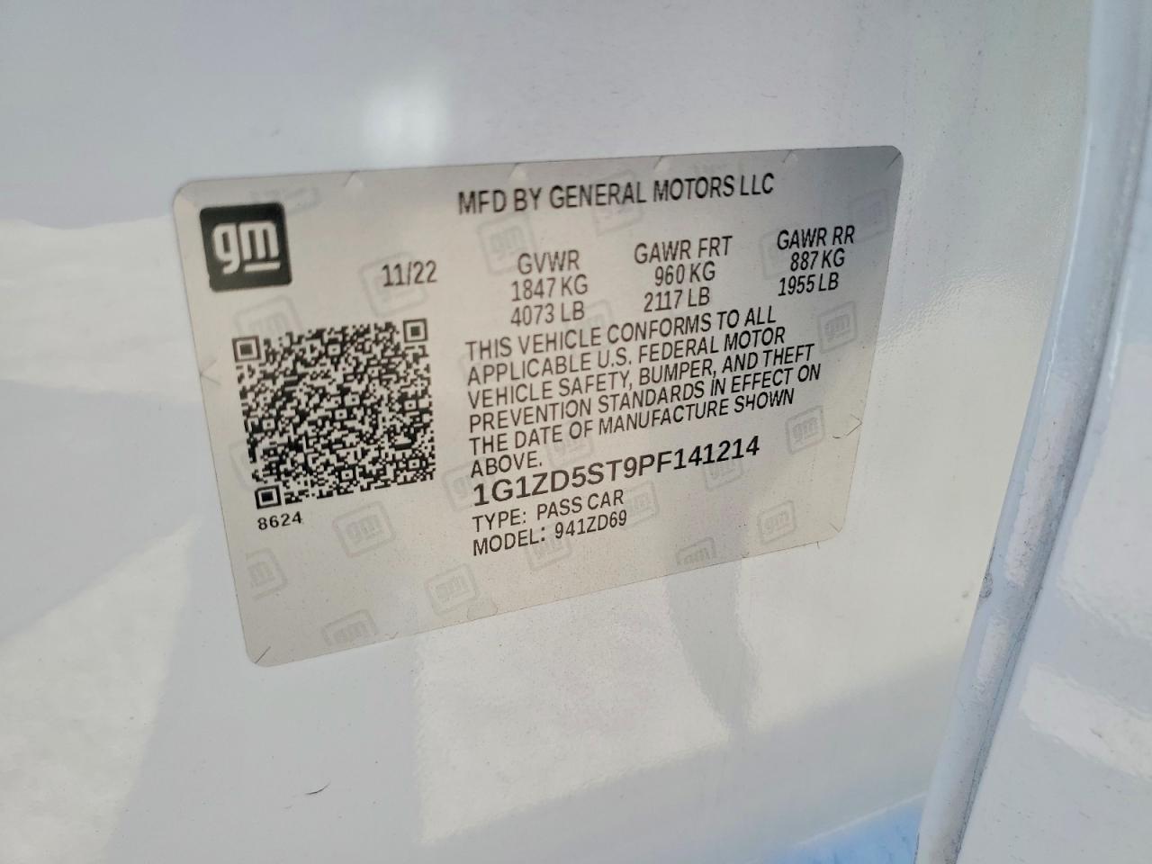 2023 Chevrolet Malibu Lt - zdjęcie 12