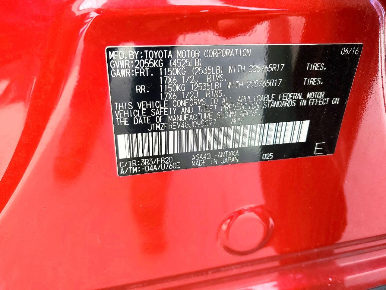 2016 Toyota Rav4 Le - zdjęcie 14