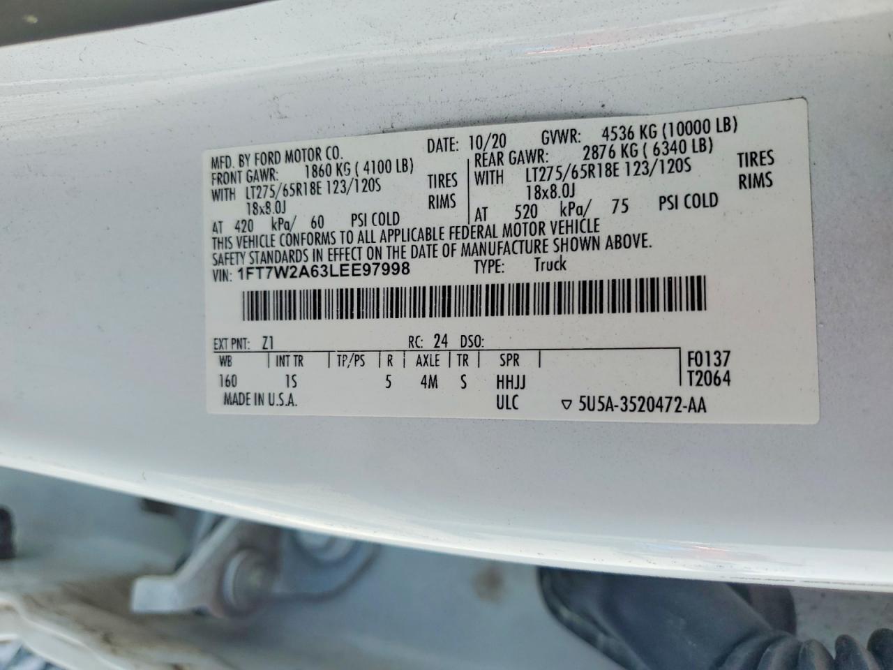 2020 Ford F250 Super Duty - zdjęcie 12