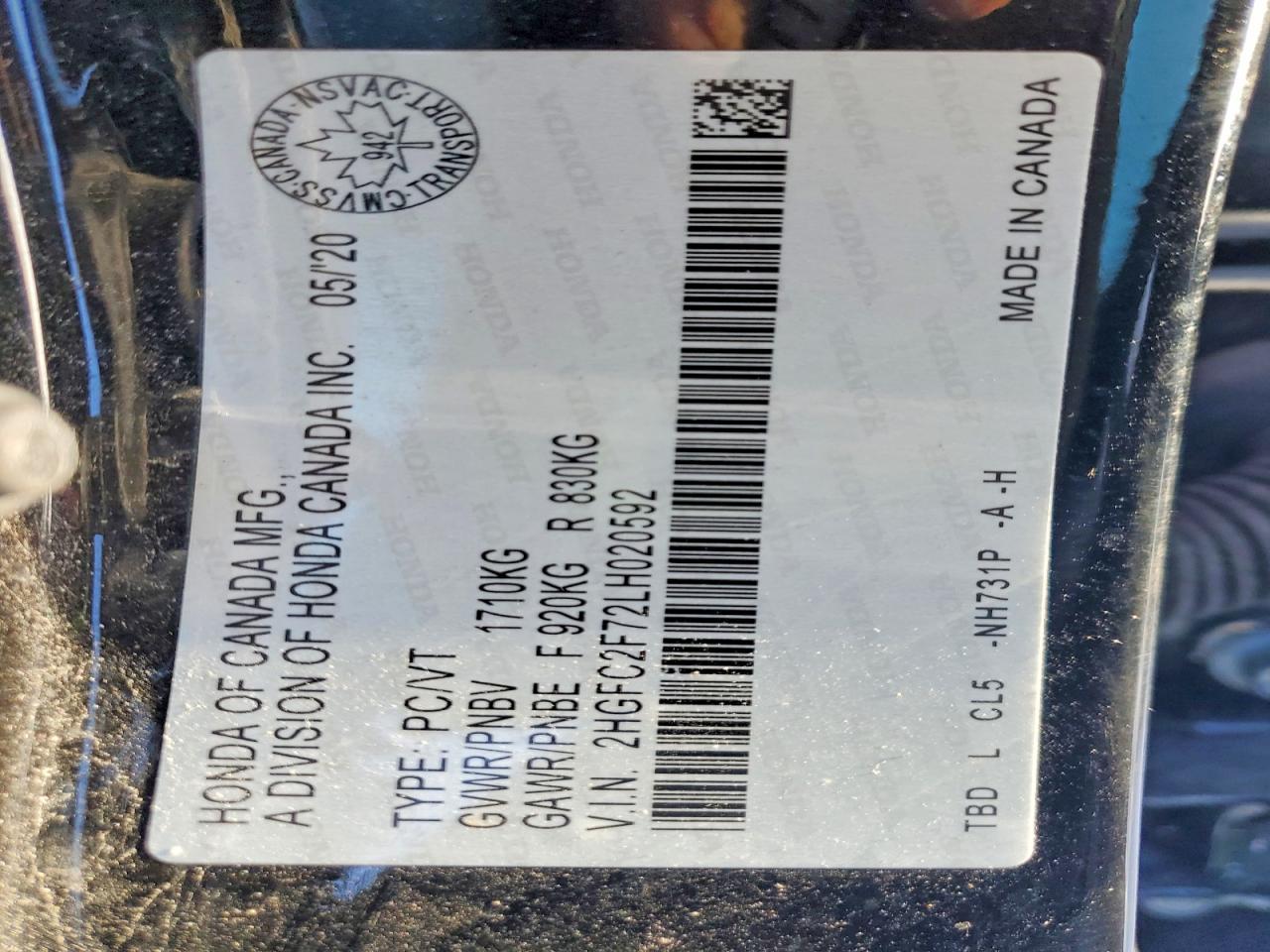 2020 Honda Civic Ex - zdjęcie 12