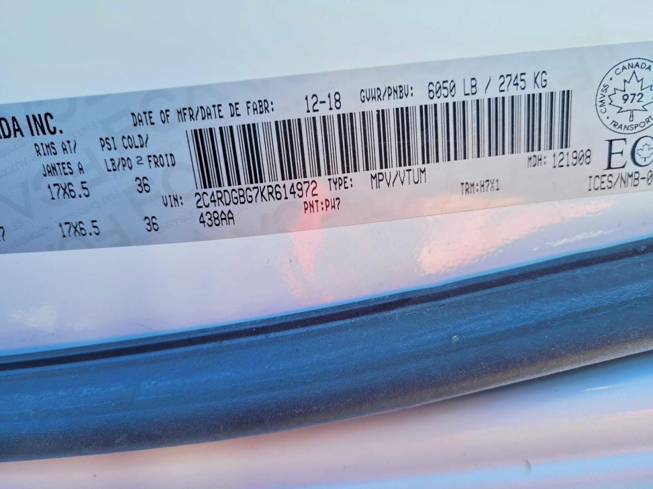 2019 Dodge Grand Caravan Se - zdjęcie 10