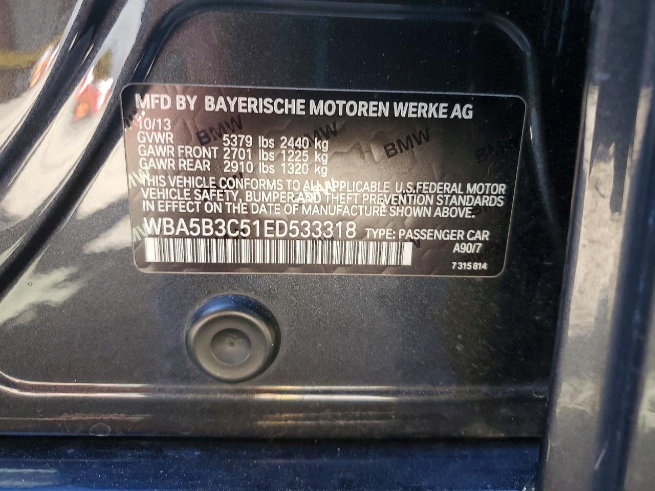 2014 BMW 535 Xi - zdjęcie 12