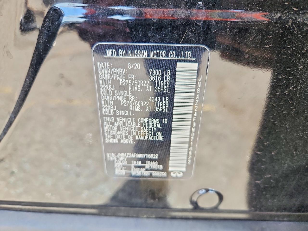 2021 Infiniti Qx80 Premium Select - zdjęcie 13