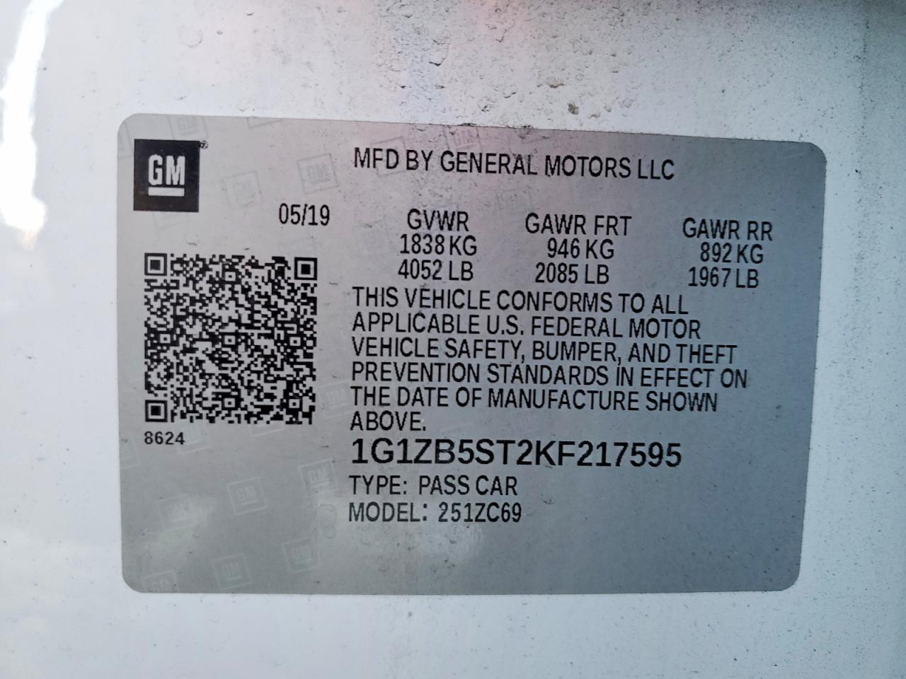 2019 Chevrolet Malibu Ls - zdjęcie 12