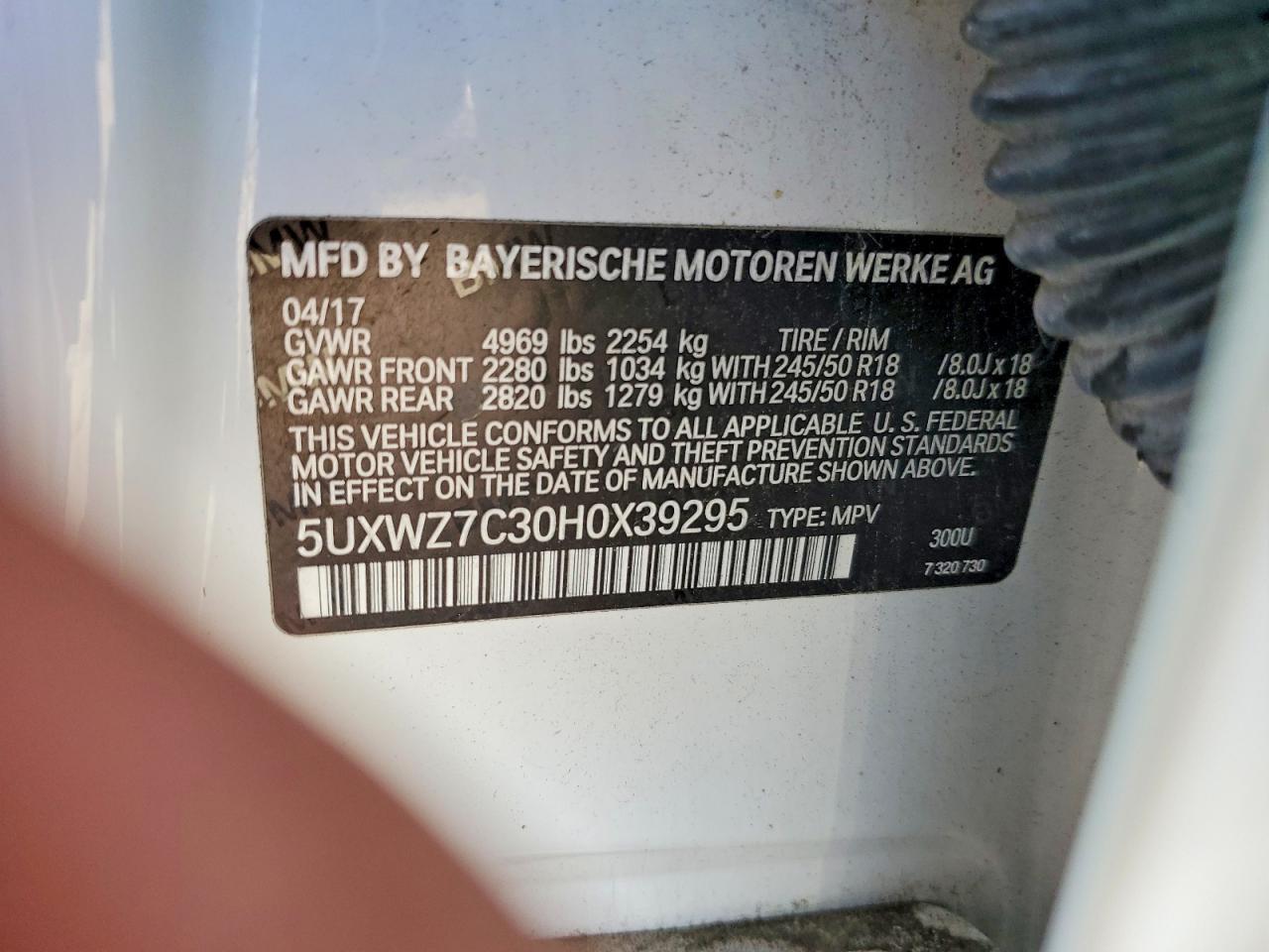 2017 BMW X3 Sdrive28I - zdjęcie 13