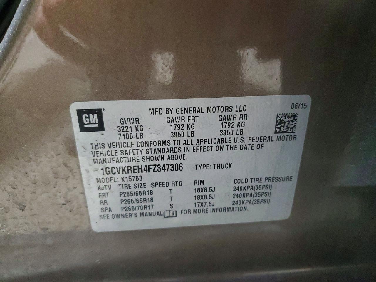 2015 Chevrolet Silverado K1500 Lt - zdjęcie 12