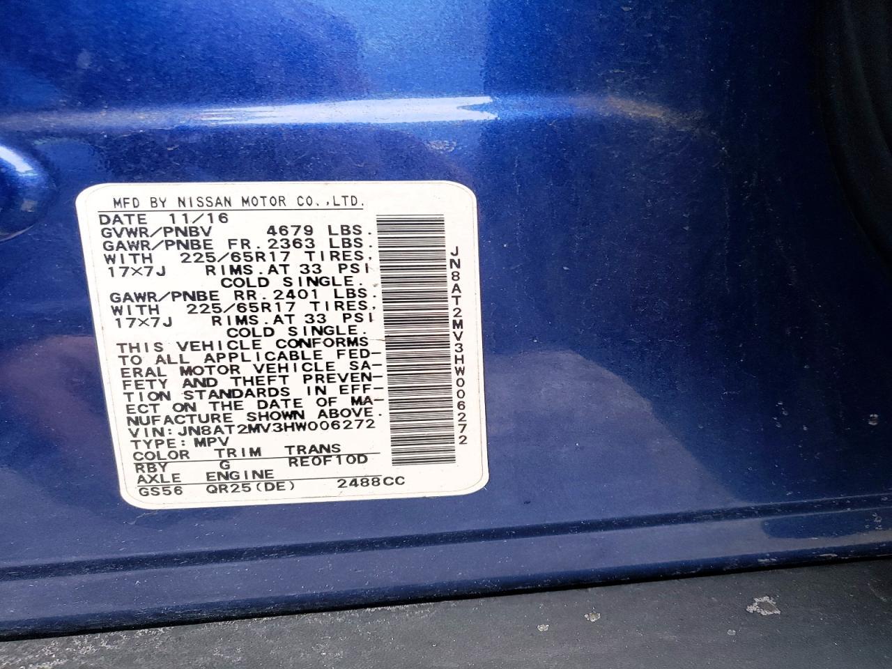 2017 Nissan Rogue S - zdjęcie 13