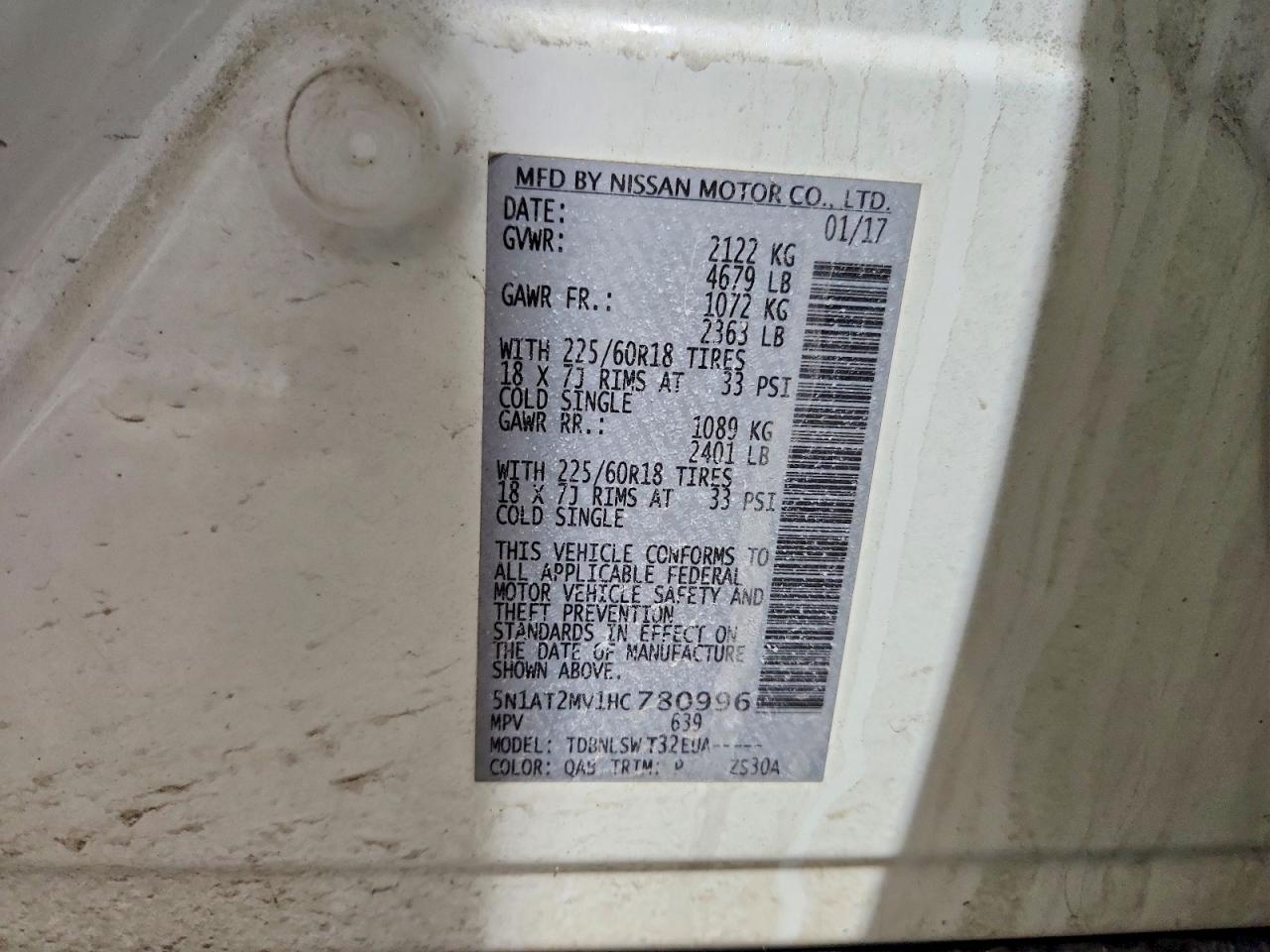 2017 Nissan Rogue Sv - zdjęcie 13