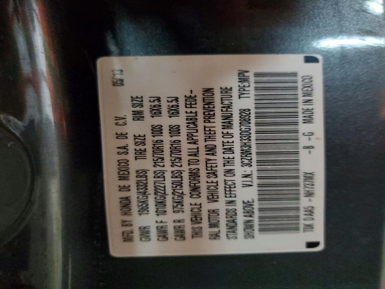 2013 Honda Cr-V Lx - zdjęcie 13