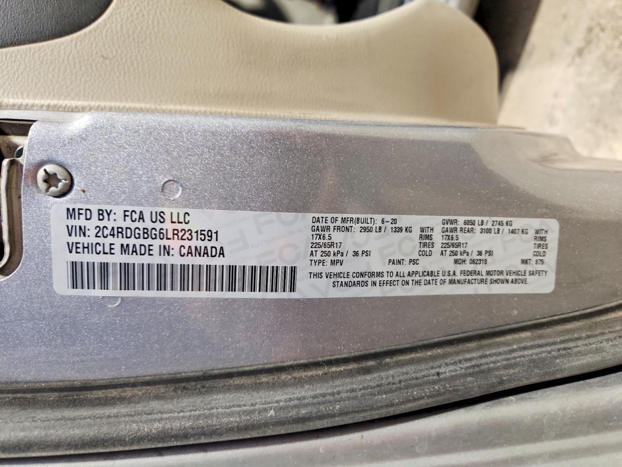 2020 Dodge Grand Caravan Se - zdjęcie 13