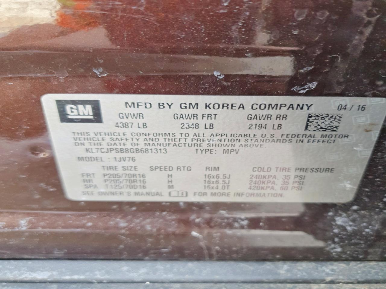 2016 Chevrolet Trax 1Lt - zdjęcie 13