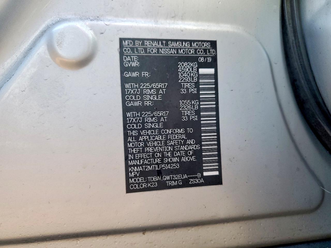 2020 Nissan Rogue Sv - zdjęcie 13