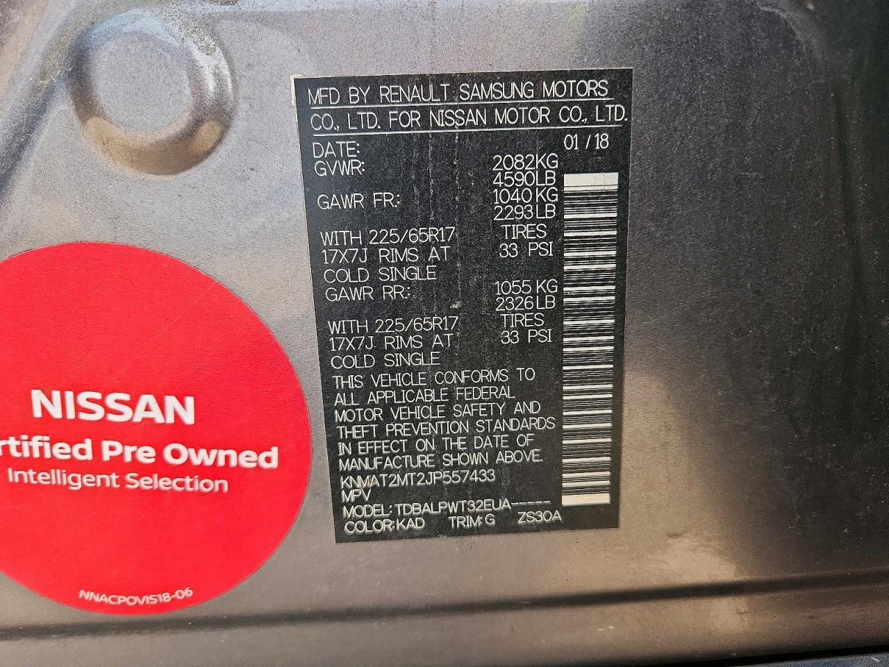 2018 Nissan Rogue S - zdjęcie 14