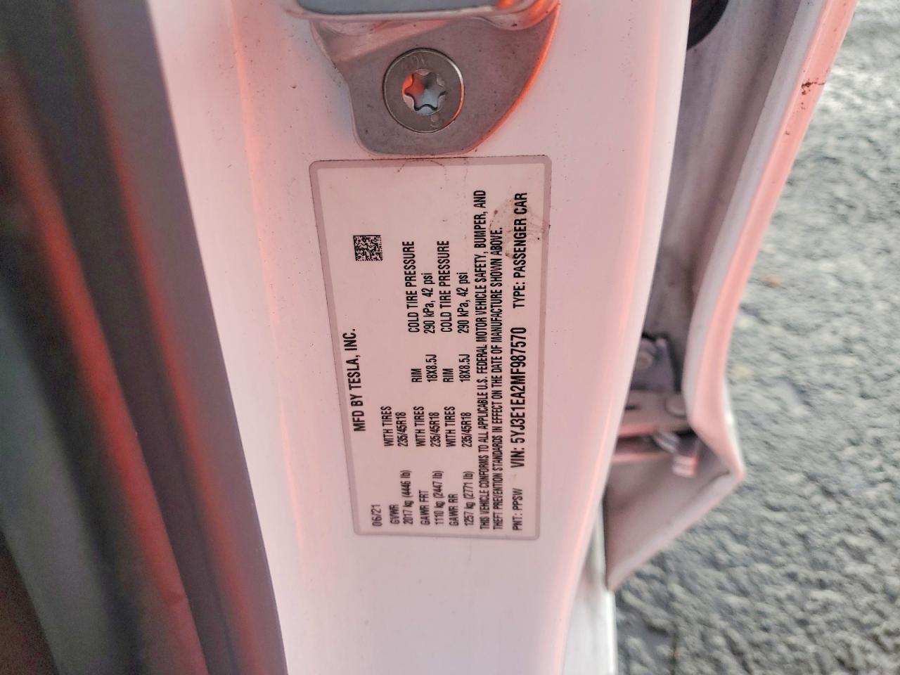 2021 Tesla Model 3 - zdjęcie 12