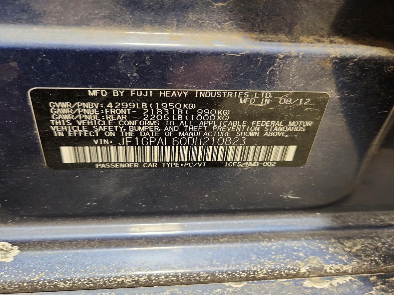 2013 Subaru Impreza Sport Premium - zdjęcie 12