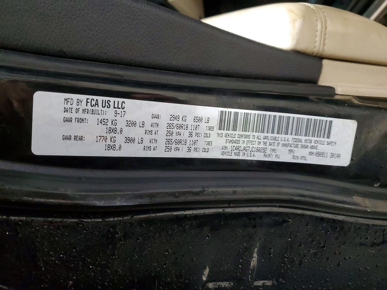 2018 Dodge Durango 4X - zdjęcie 14