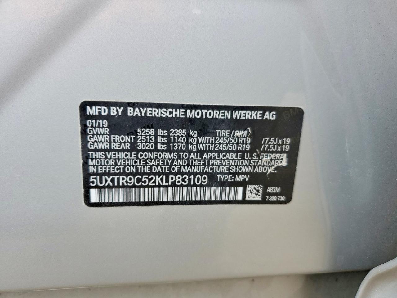 2019 BMW X3 xDrive30I - zdjęcie 12