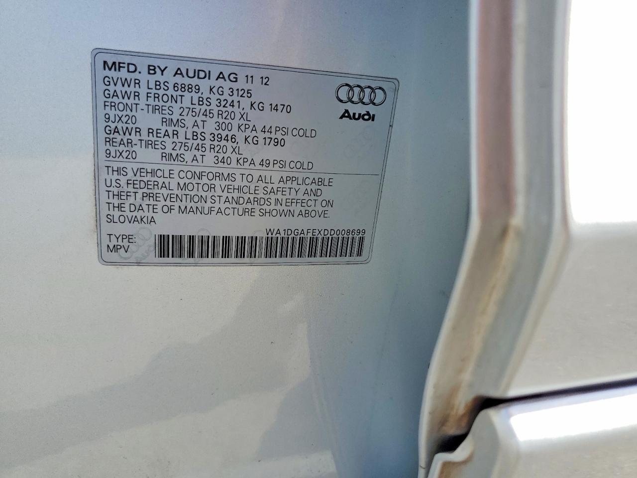 2013 Audi Q7 Prestige - zdjęcie 13