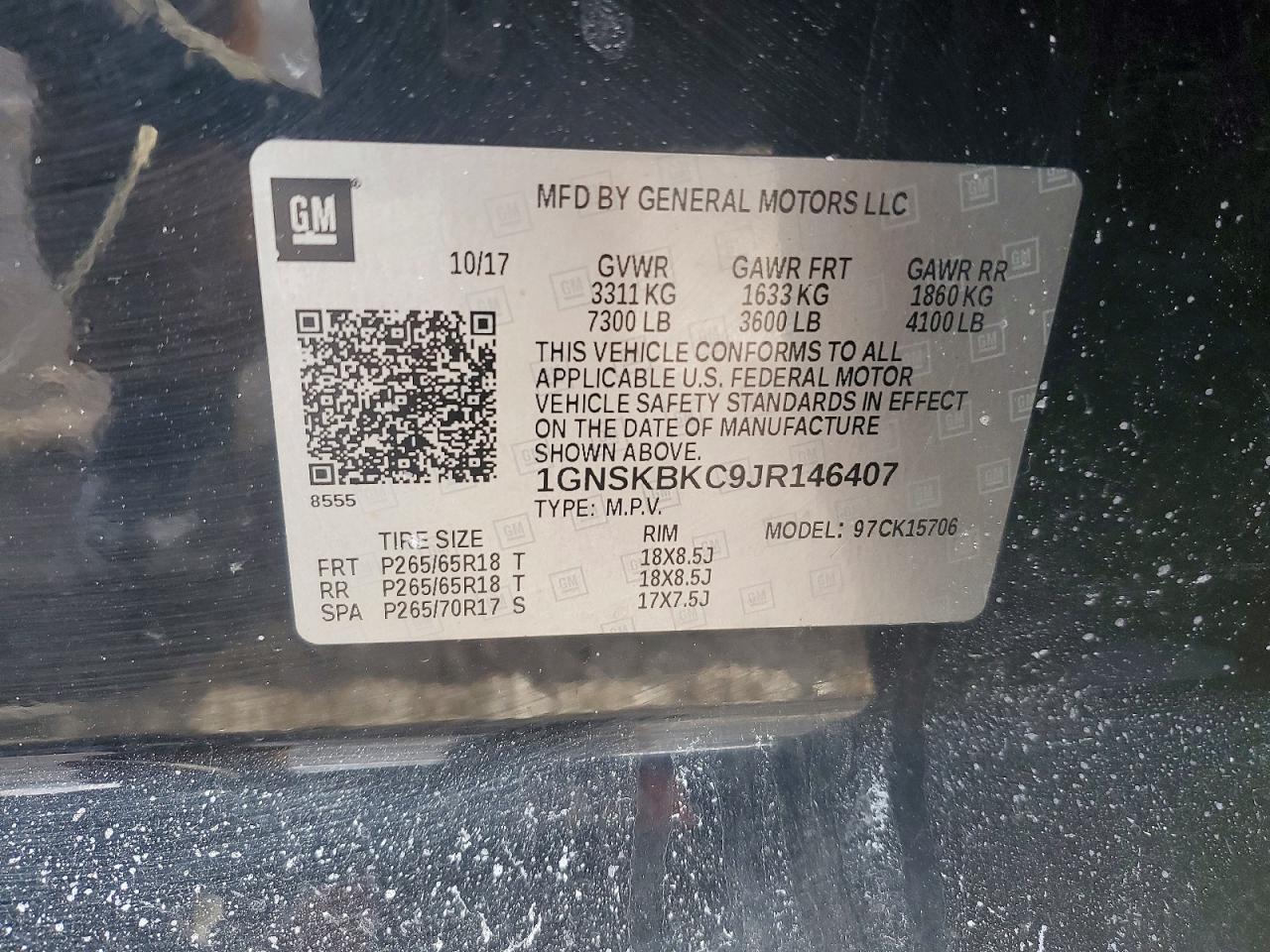 2018 Chevrolet Tahoe K1500 Lt - zdjęcie 14