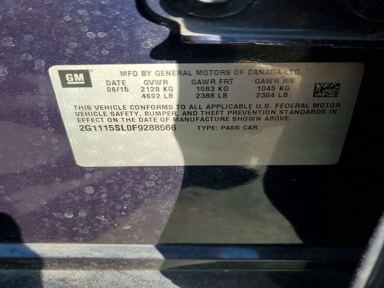 2015 Chevrolet Impala Lt - zdjęcie 12