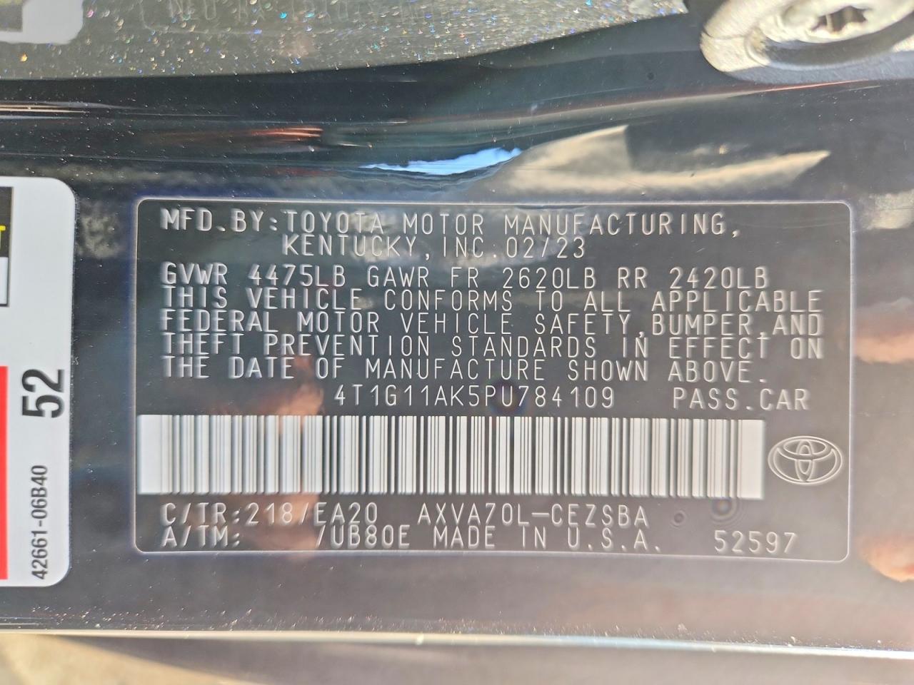 2023 Toyota Camry Se - zdjęcie 12