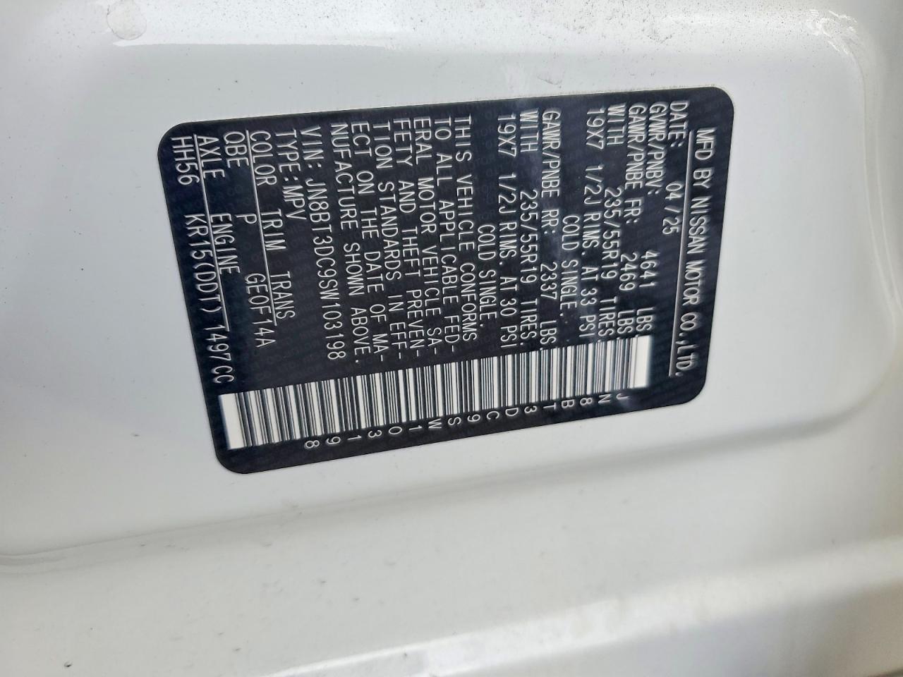 2025 Nissan Rogue Platinum - zdjęcie 12