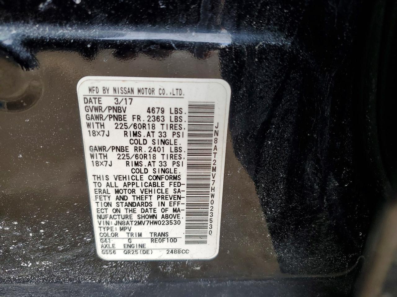 2017 Nissan Rogue S - zdjęcie 13