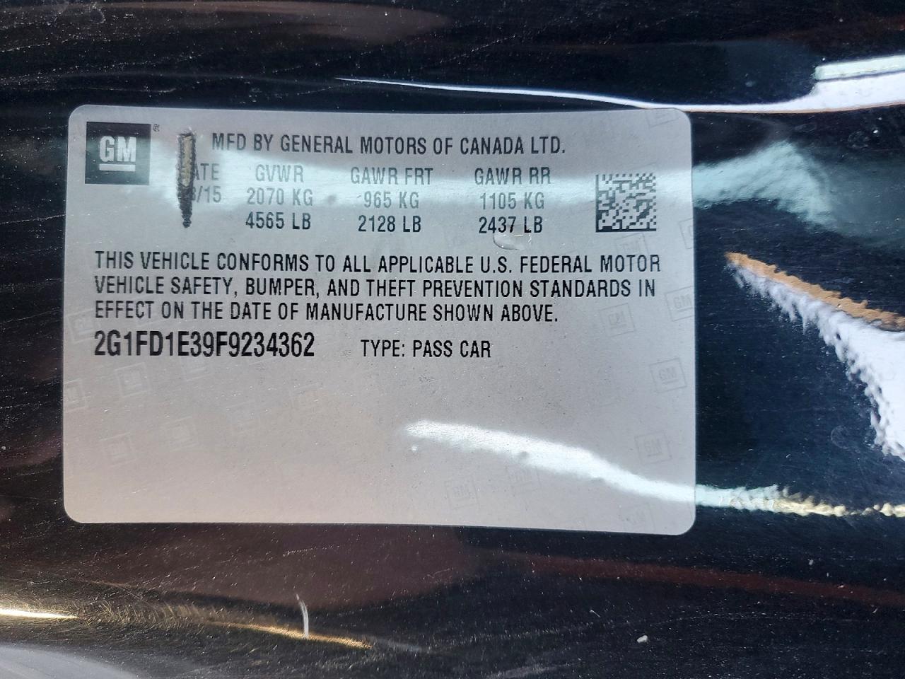 2015 Chevrolet Camaro Lt - zdjęcie 13