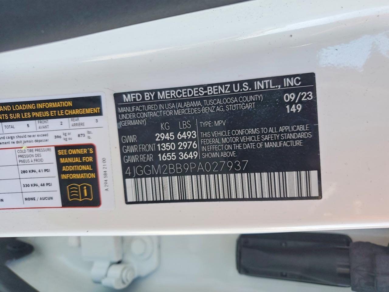 2023 Mercedes-Benz Eqe Suv 350+ - zdjęcie 12