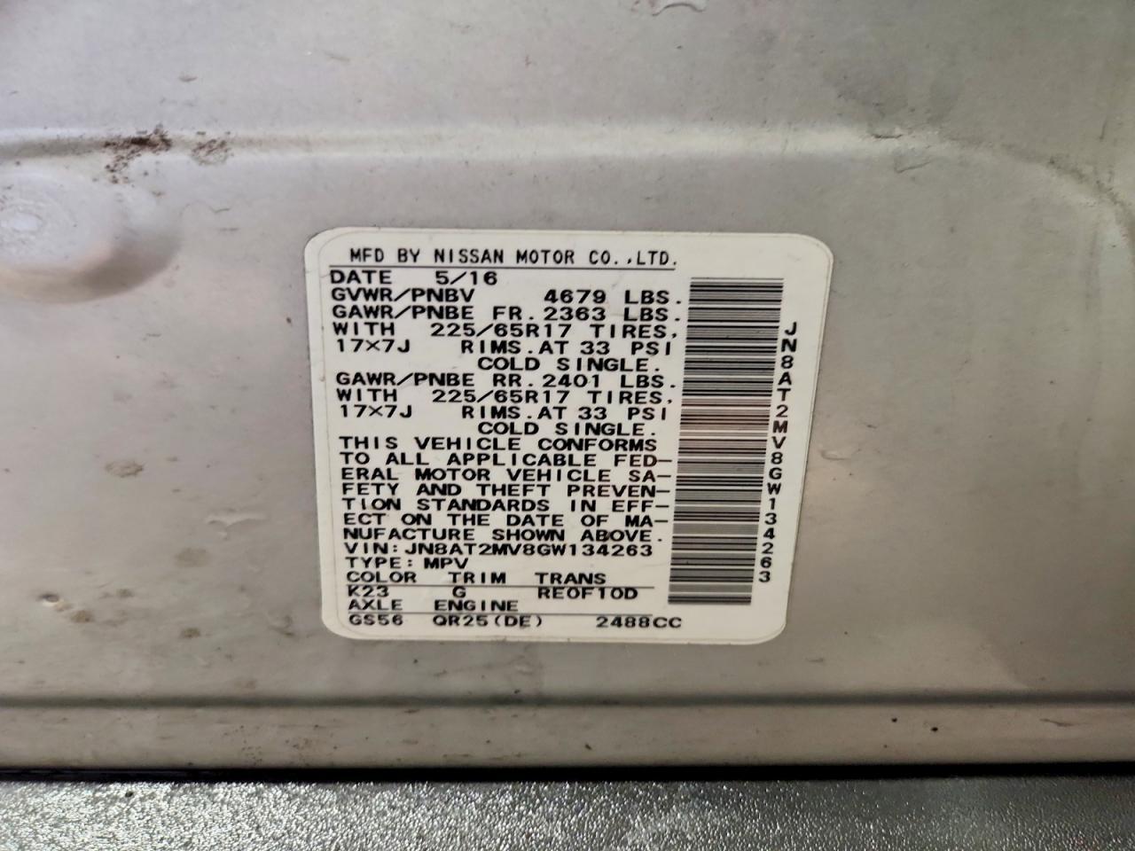 2016 Nissan Rogue S - zdjęcie 14