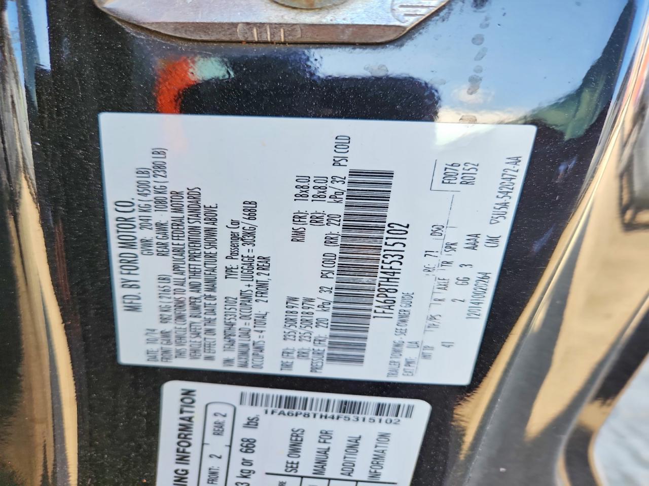 2015 Ford Mustang - zdjęcie 12