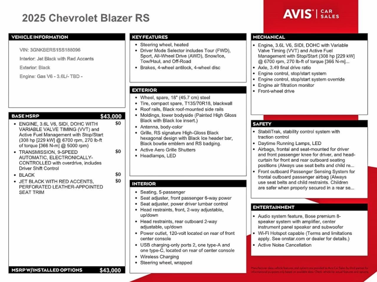 2025 Chevrolet Blazer Rs - zdjęcie 13
