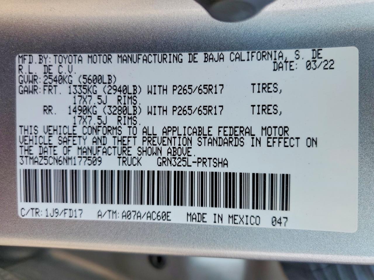 2022 Toyota Tacoma Double Cab - zdjęcie 12