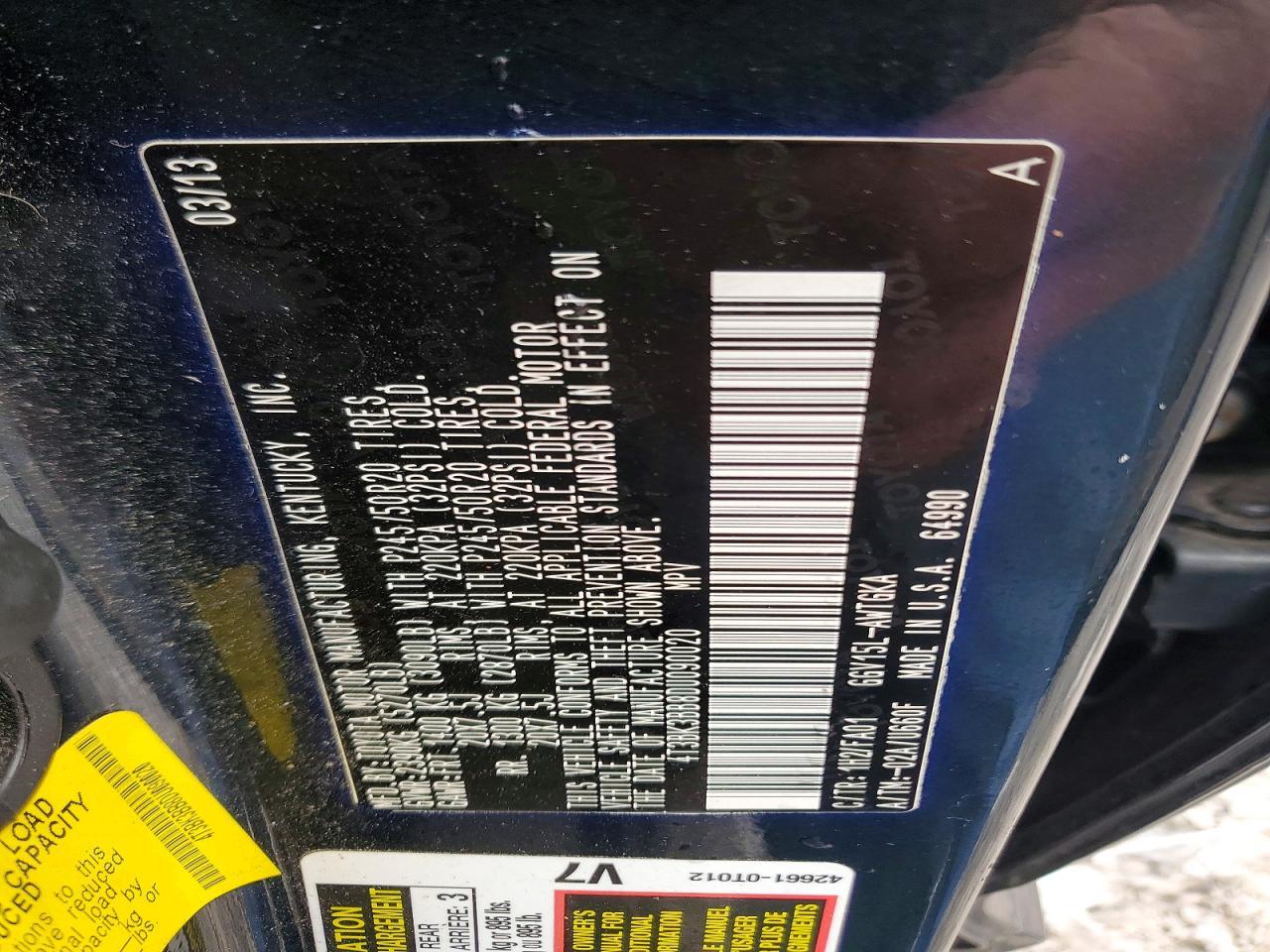 2013 Toyota Venza Le - zdjęcie 13