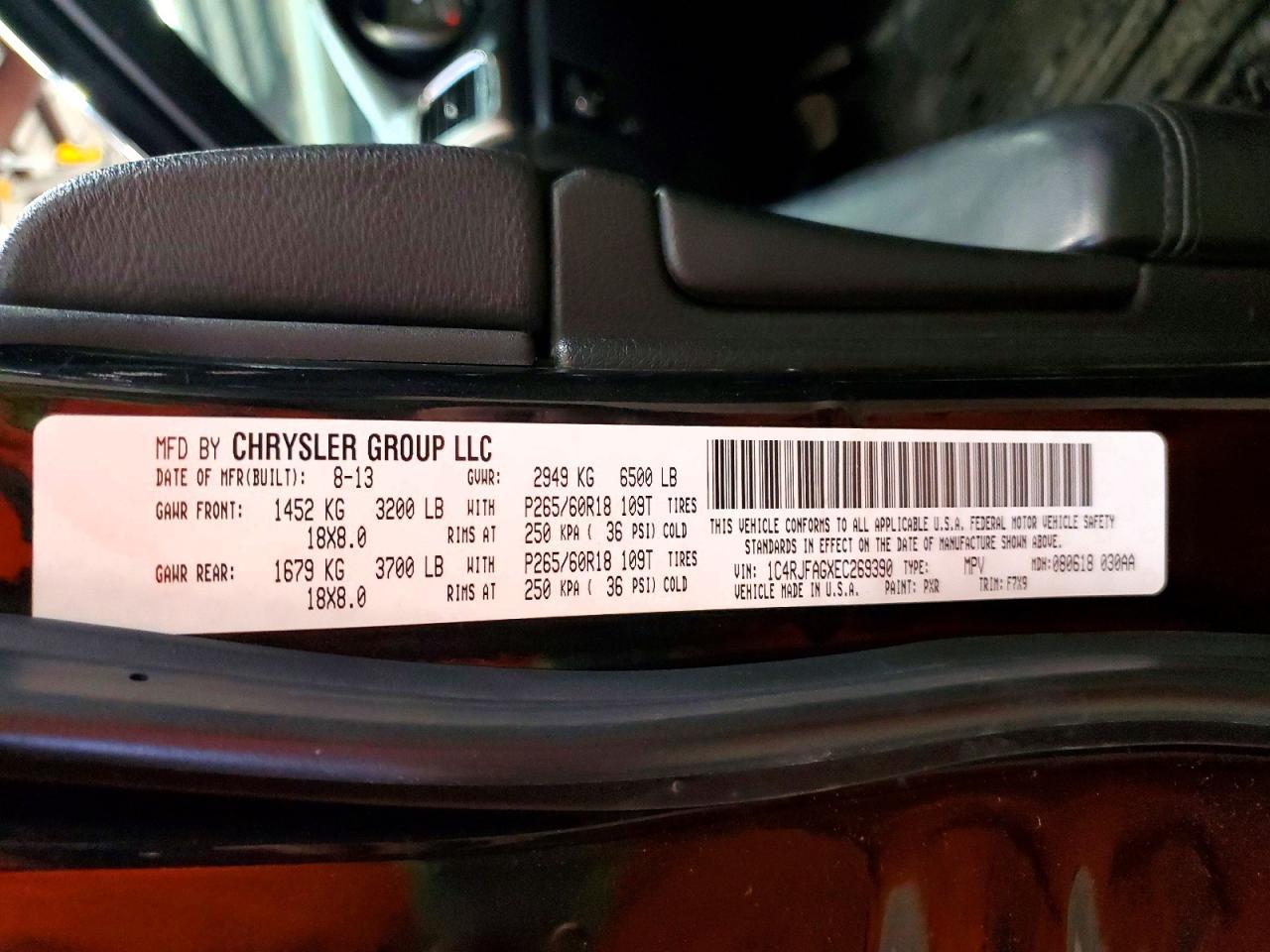 2014 Jeep Grand Cherokee Laredo - zdjęcie 13