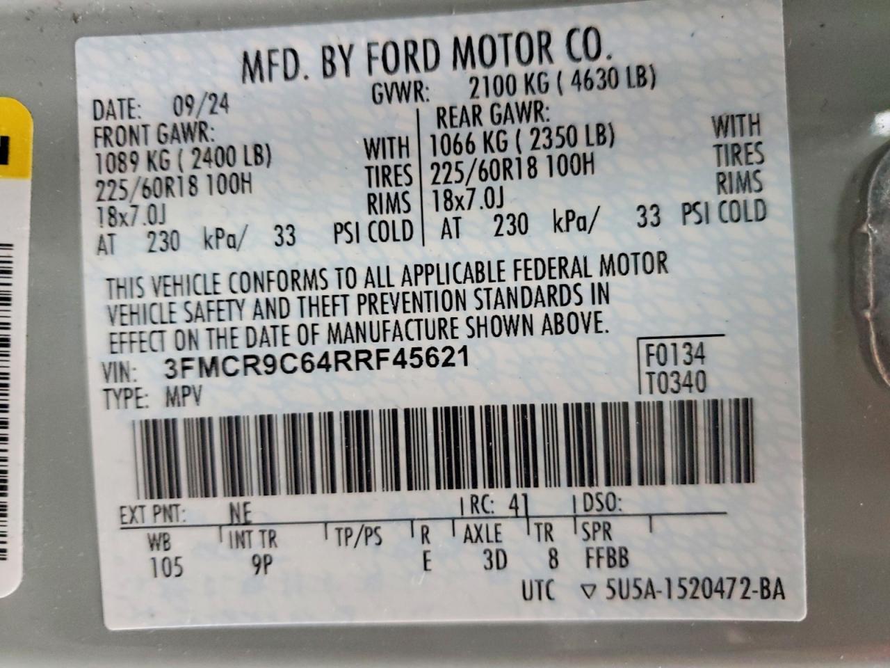 2024 Ford Bronco Sport Outer Banks - zdjęcie 12