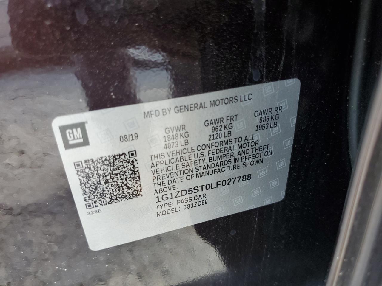 2020 Chevrolet Malibu Lt - zdjęcie 12