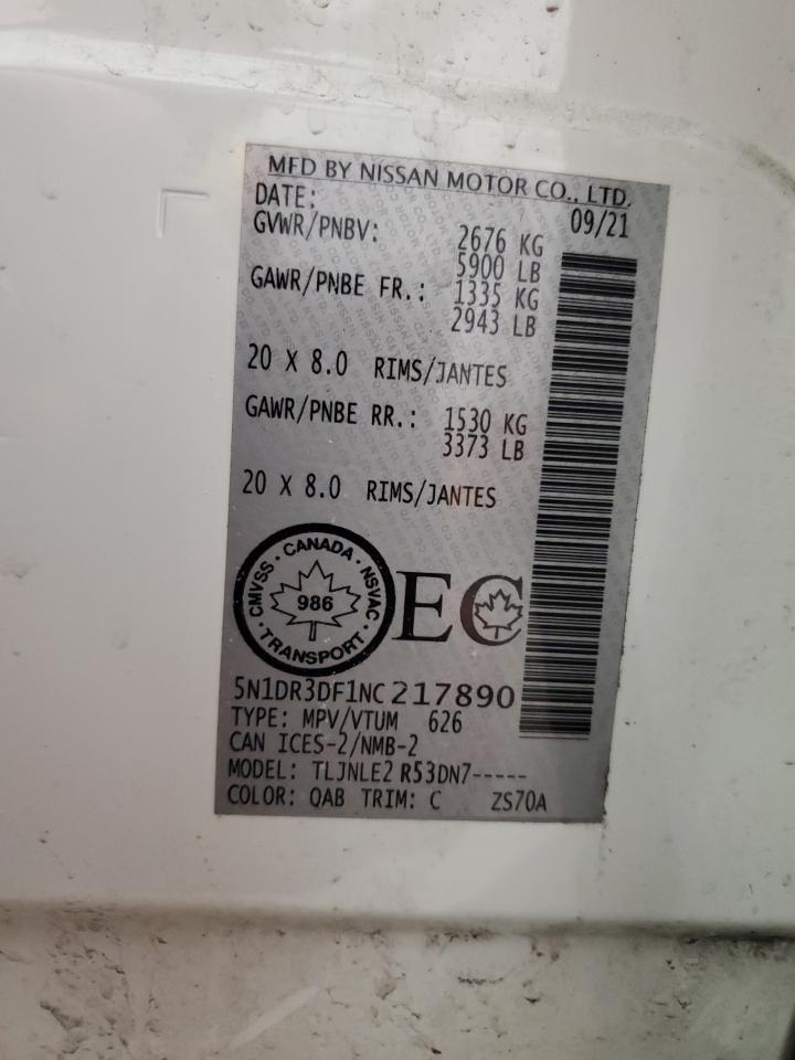 2022 Nissan Pathfinder Platinum - zdjęcie 14