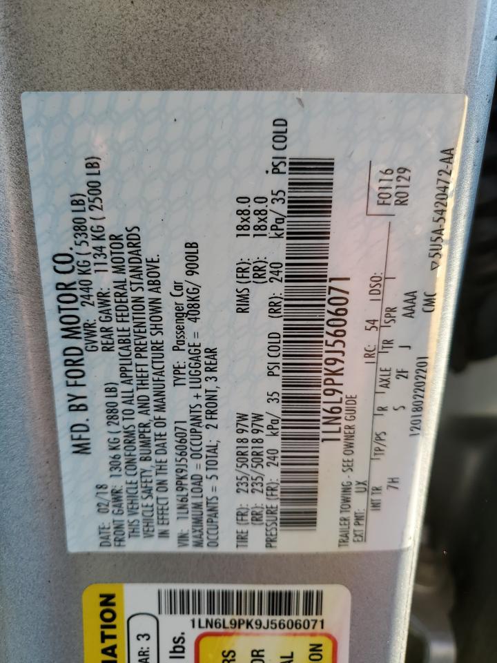 2018 Lincoln Continental Premiere - zdjęcie 13