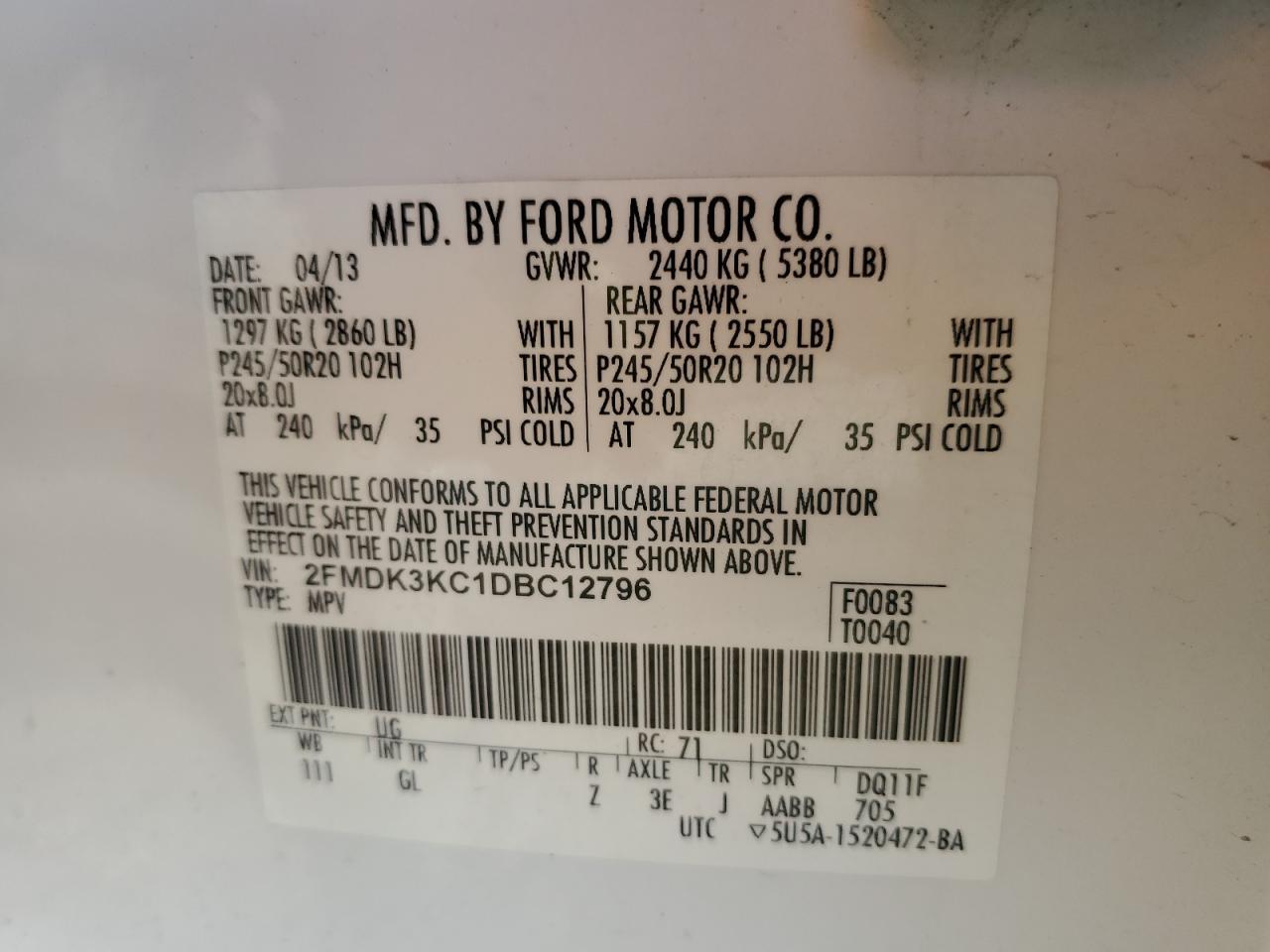 2013 Ford Edge Limited - zdjęcie 14