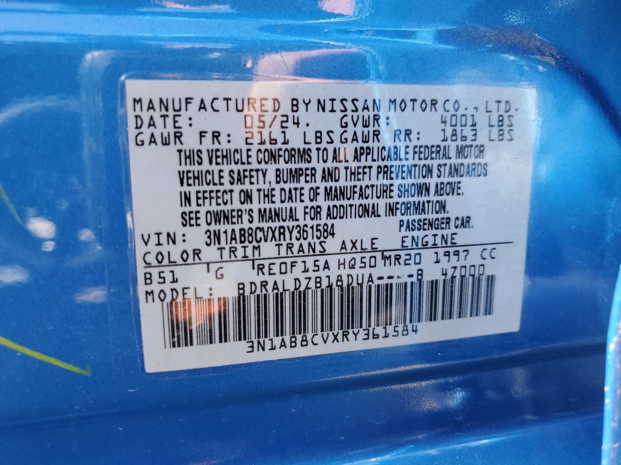 2024 Nissan Sentra Sv - zdjęcie 12