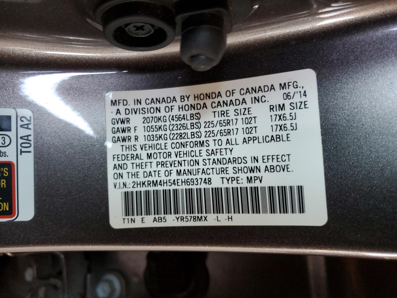 2014 Honda Cr-V Ex - zdjęcie 12