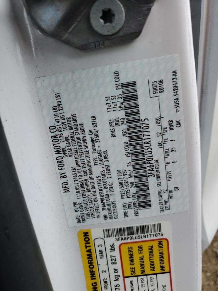 2020 Ford Fusion Se - zdjęcie 12