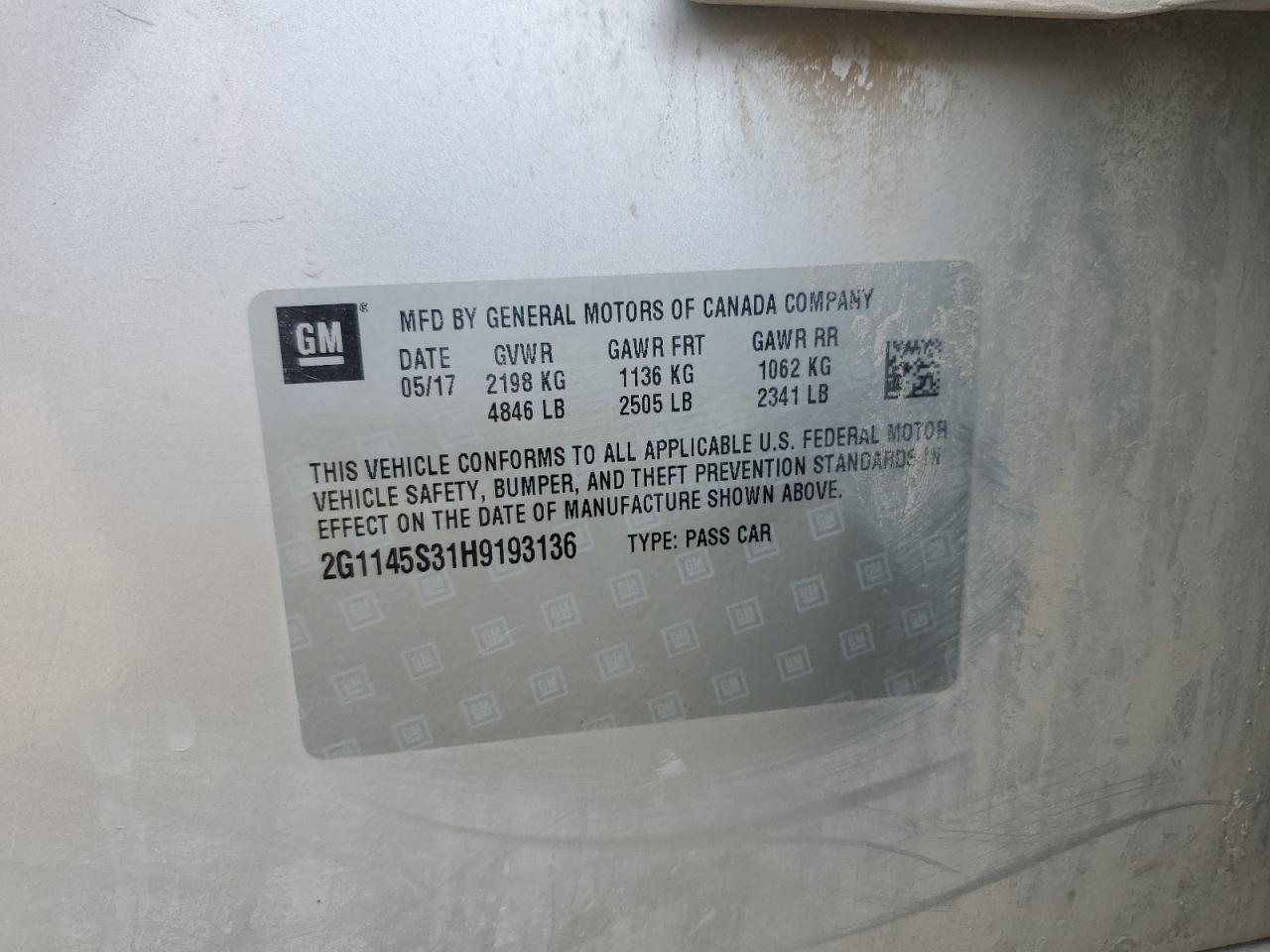 2017 Chevrolet Impala Premier - zdjęcie 12