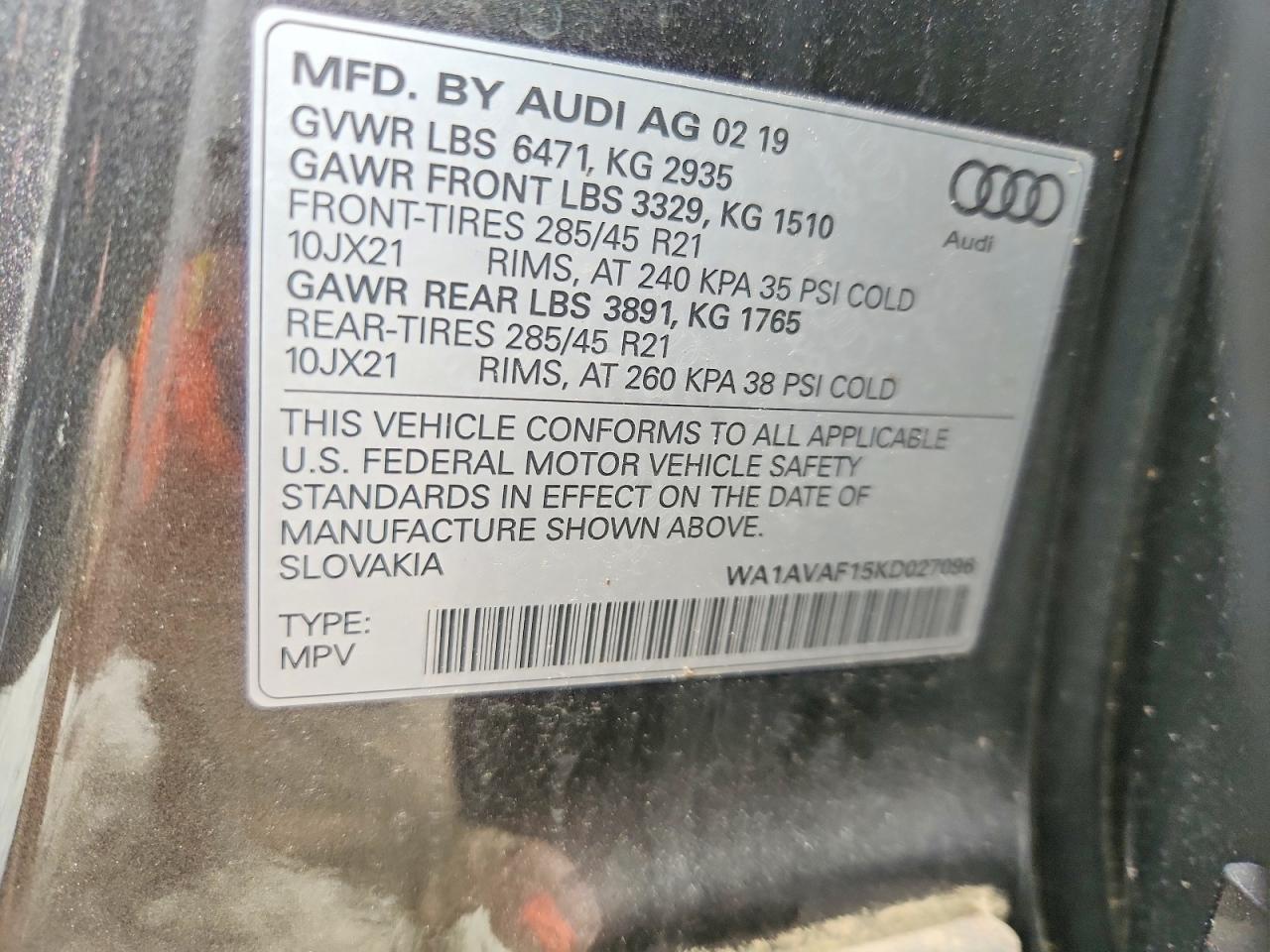 2019 Audi Q8 Premium - zdjęcie 13