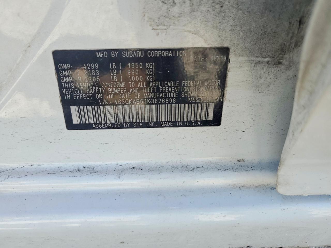 2019 Subaru Impreza - zdjęcie 13