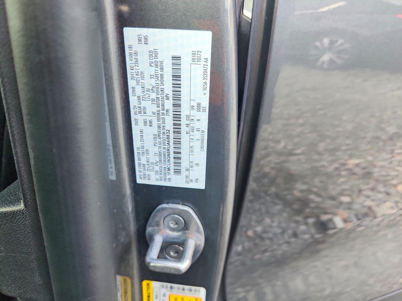 2024 Ford Escape Active - zdjęcie 12